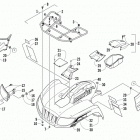 ATV 700 LTD Передний багажник крыло и фара