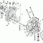 ATV 300 Right crankcase and cover assembly