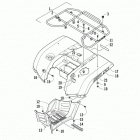 ATV 550 Задний багажник ,крыло и подножки