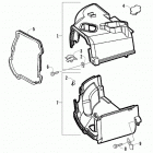 90 DVX Engine shroud assembly