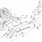 TRV 700 LTD Двигатель и глушитель