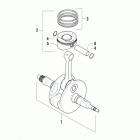 TBX 700 Коленчатый вал и поршни