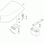 90 DVX Seat, battery, and tool kit assemblies
