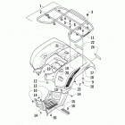ATV 1000 XT Задний багажник ,крыло и подножки