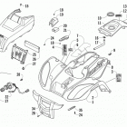 ATV 150 Front body panel and headlight assemblies