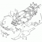 ATV 700 Рама ,баипера и защита