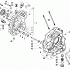 ATV 300 DVX Right crankcase and cover assembly