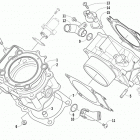 ATV 1000 Mud Pro Блок цилиндров