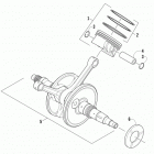 ATV 1000 Mud Pro Коленчатый вал и поршни