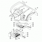 TRV 700 XT Заднее крыло и подножки