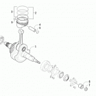 ATV 400 CR Коленчатый вал и поршни