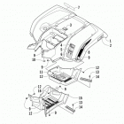 TRV 500 Заднее крыло и подножки