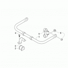 XC 450 EFT ORANGE Sway bar assembly