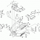 ATV 700 Передний багажник крыло и фара