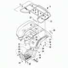 ATV 700 LTD Задний багажник ,крыло и подножки