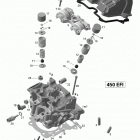 DS 450EFI STD Головка цилиндров