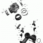 Outlander 1000EFI XMR Коллектор воздухозаборника и корпус дросселя