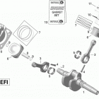 Outlander 650EFI STD, DPS & XT Коленвал,поршень и цилиндр