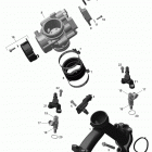 Outlander 650EFI STD, DPS & XT Коллектор воздухозаборника и корпус дросселя