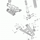 Outlander Max 400 EFI, STD, XT Передняя подвеска