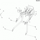 DS 250 NA, CE & INT 09- rear frame north america, international