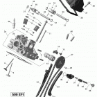 Outlander MAX 500EFI STD, DPS & XT Головка цилиндров задняя часть