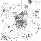 DS 450EFI STD Двигатель и крепление