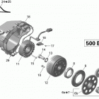 Outlander MAX 500EFI STD, DPS & XT 03- magneto and electric starter outlander max