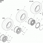 Outlander MAX 500EFI STD, DPS & XT 07- wheels and tires rear
