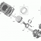 Outlander Max STD, XT, 400 EFI Коленвал и поршни