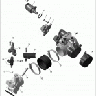 Outlander Max STD, XT, 400 EFI Коллектор воздухозаборника и корпус дросселя