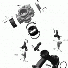 Outlander MAX 500EFI STD, DPS & XT Коллектор воздухозаборника и корпус дросселя