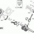 Outlander MAX 650EFI STD, DPS & XT Коленвал,поршень и цилиндр