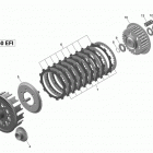 DS 450EFI Xmx Сцепление