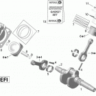 Outlander MAX 500EFI STD, DPS & XT Коленвал,поршень и цилиндр