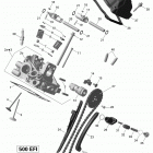 Outlander MAX 500EFI STD, DPS & XT Головка цилиндров задняя часть