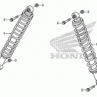 SXS700M2 Задний амортизатор