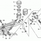 TRX450ER Задний тормозной цилиндр