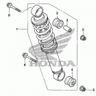 TRX90X Задний амортизатор