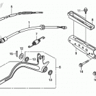 TRX500FA Педали и подножки