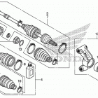 SXS700M2 Задний привод и кулак поворотный