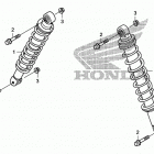 TRX680FA Передние аммортизаторы