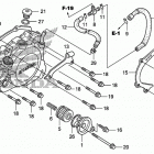 TRX450ER Крышка картера левая