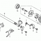 TRX500FA Gearshift fork@gearshift drum