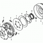 TRX500FA Сцепление