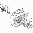 TRX250X Переднее колесо