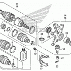 TRX420FA Передний  привод и кулак поворотный