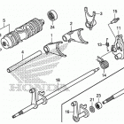TRX420FE1 Gearshift fork (2)