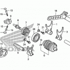 TRX450ER Вилка переключения передач