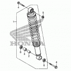 TRX250X Задний амортизатор